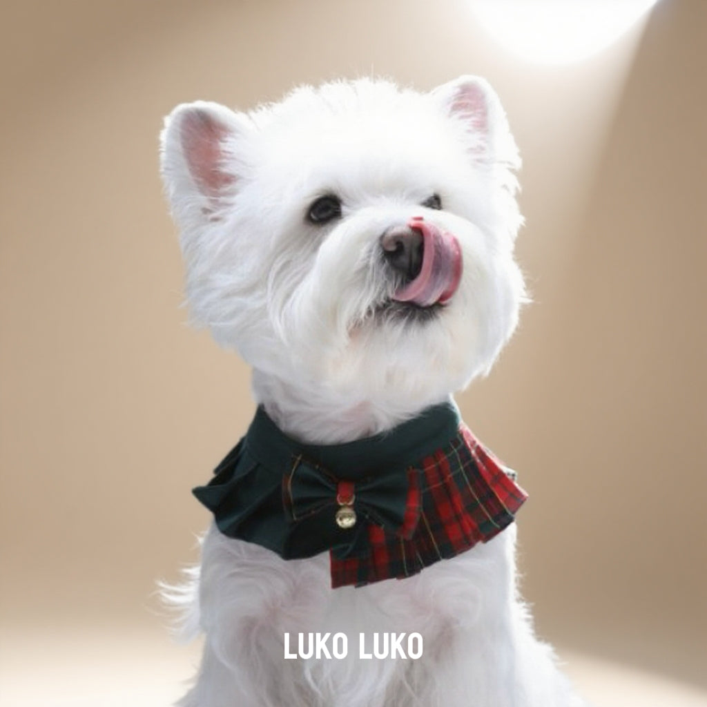 Noelle – Red & Green Plaid Dog Dress | Christmas Holiday Style