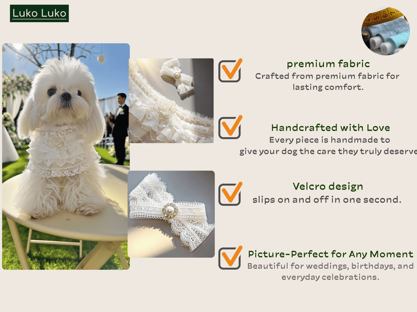 Juliette – Lace Dog Dress | Elegant Formal Style