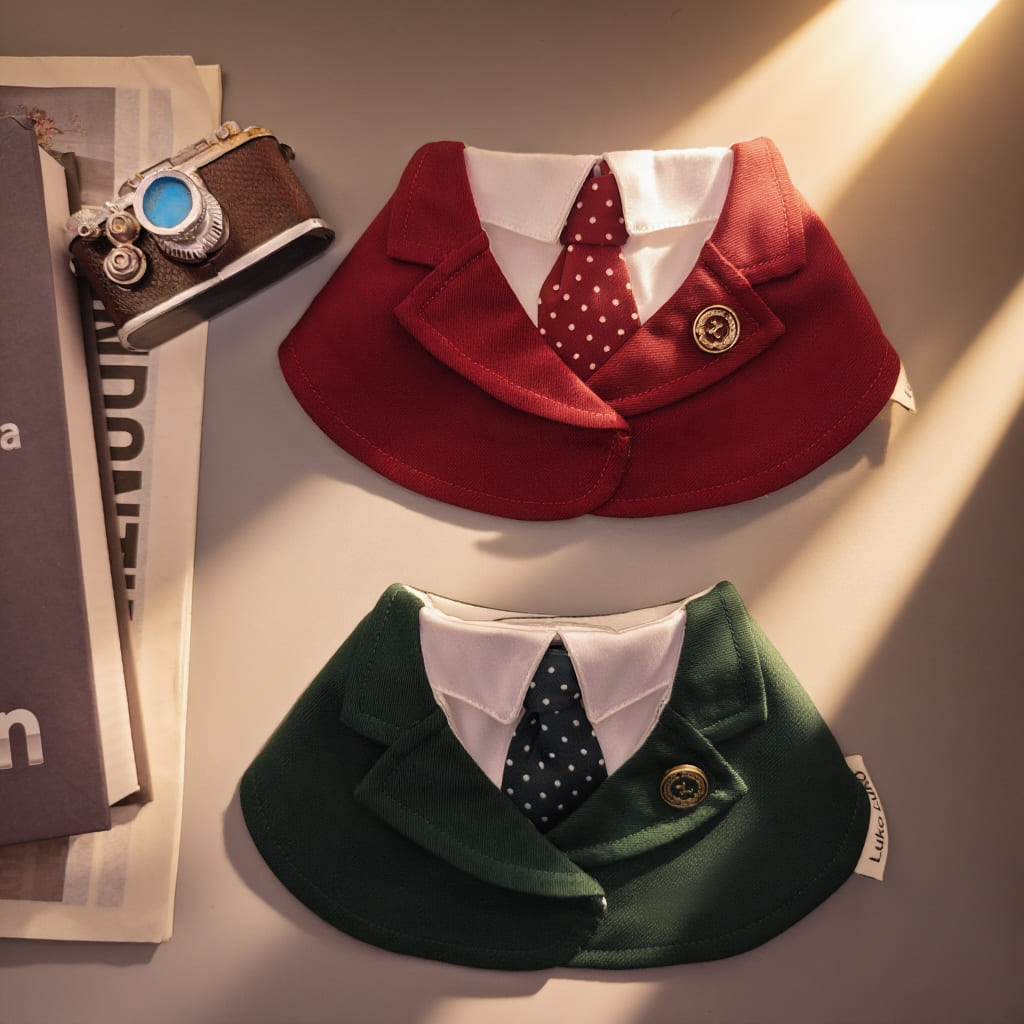 Windsor – Burgundy & Green Dog Suit | Elegant Outfit
