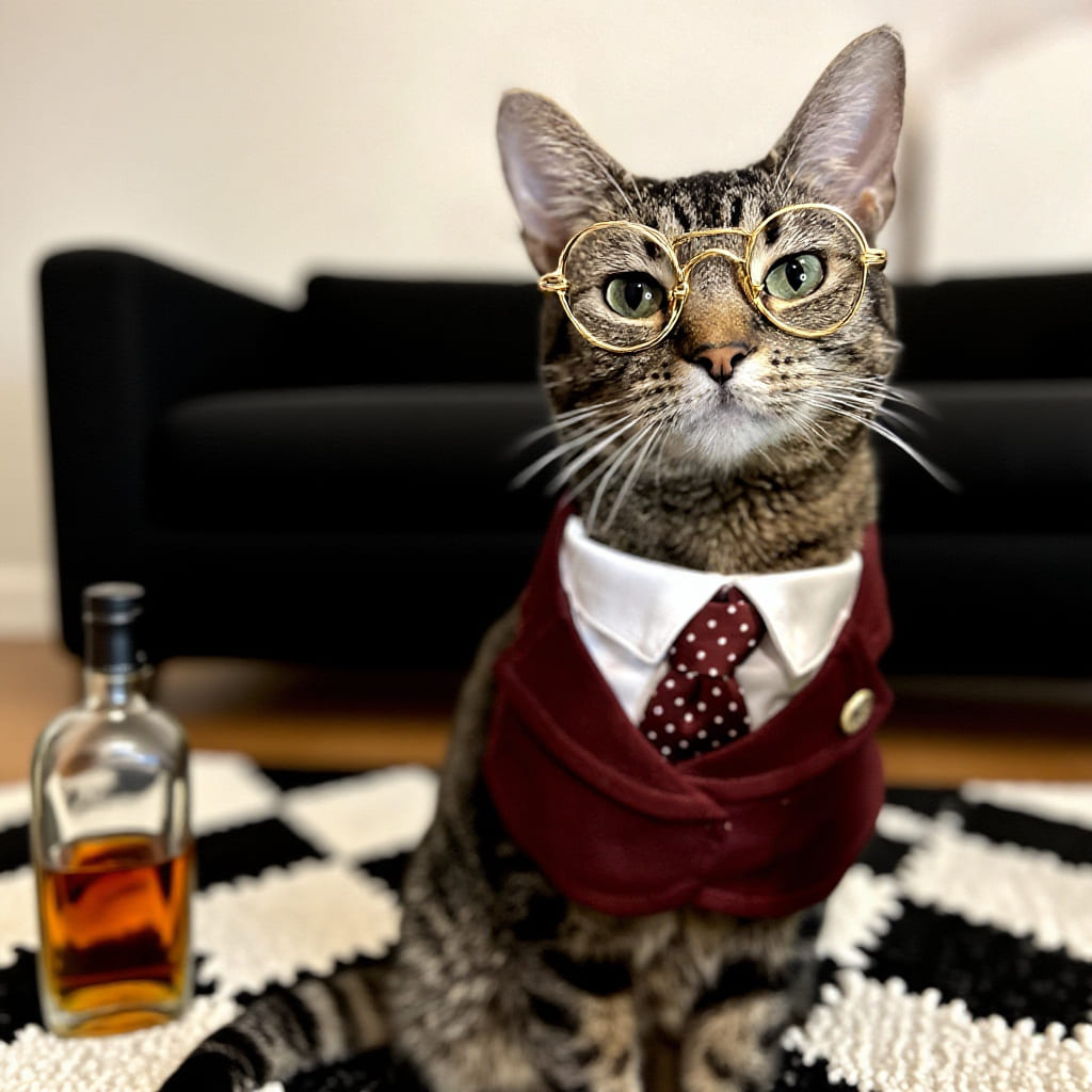 Windsor – Burgundy & Green Dog Suit | Elegant Outfit