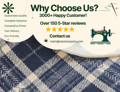 Evelyn - Green Plaid Dog Cape | Classic Elegance & Versatile Charm