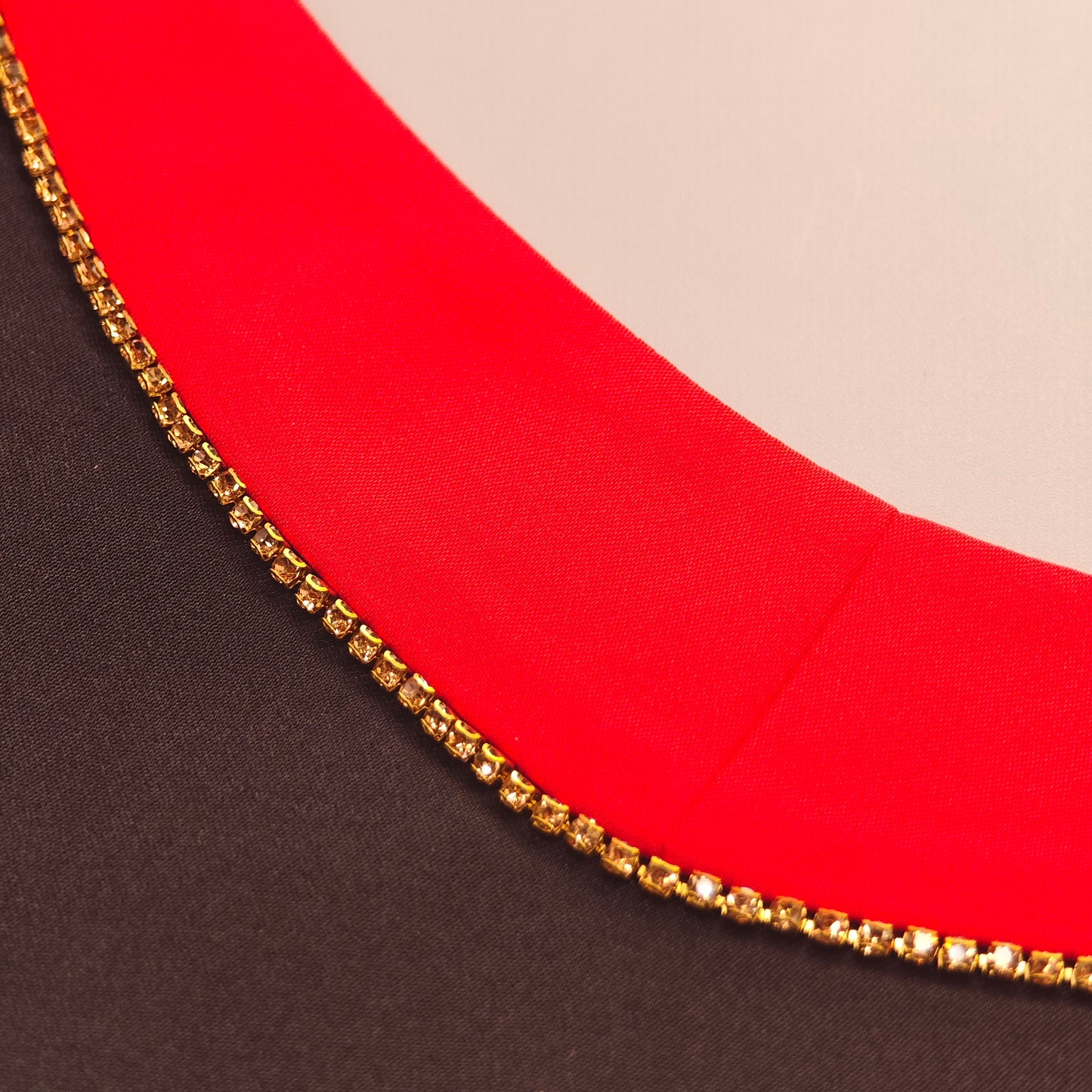 Valedictory – Red, Blue& Yellow Dog Graduation Gown & Cape | Elegant Outfit