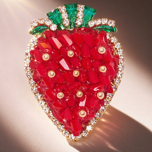 Berry Belle – Red Strawberry Brooch for Dogs | Cute & Playful Accent