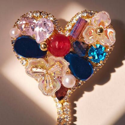 Heartburst – Multicolor Gem Brooch for Dogs | Statement Love Accent