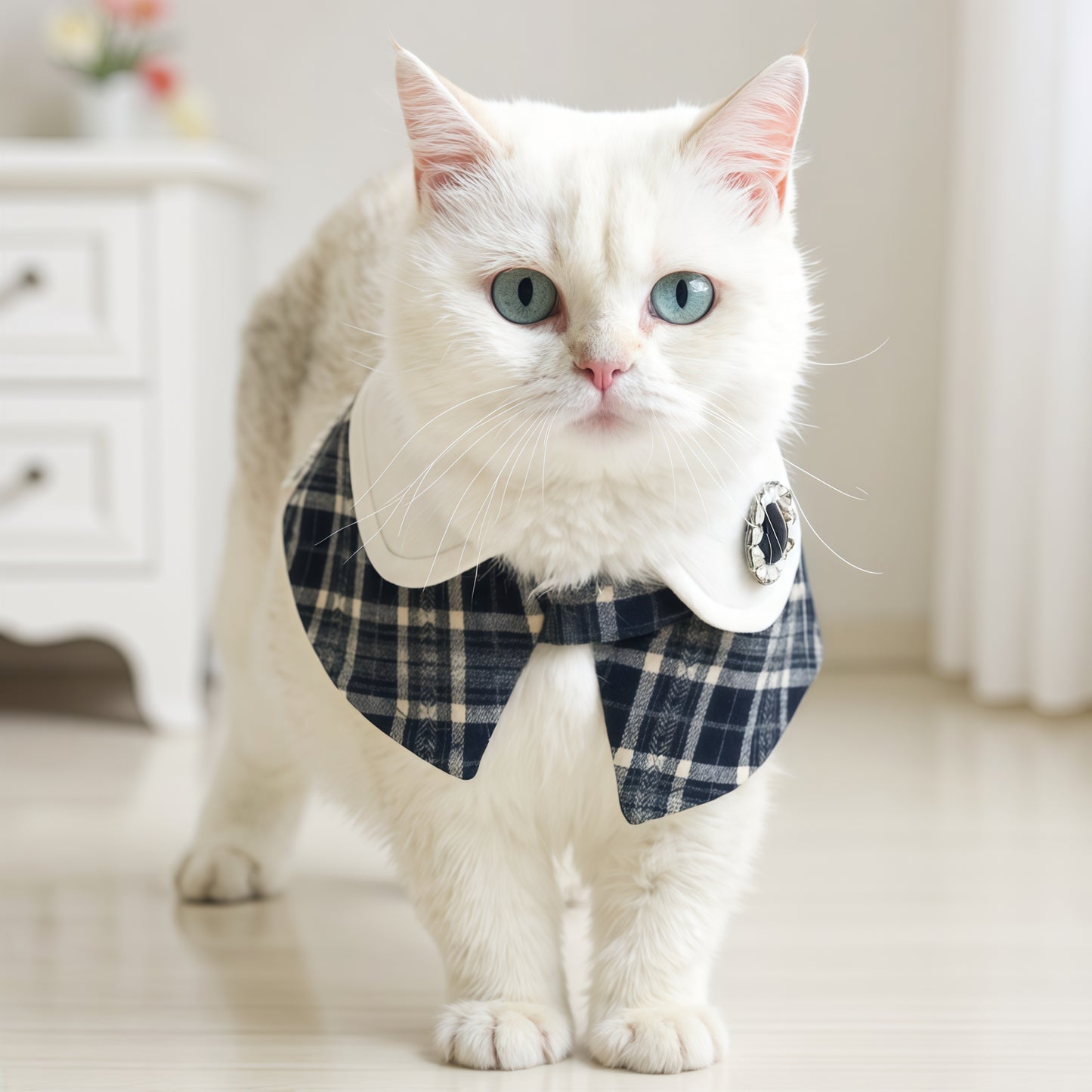 Sophie-French Elegance Cape Bandana with Optional Brooches