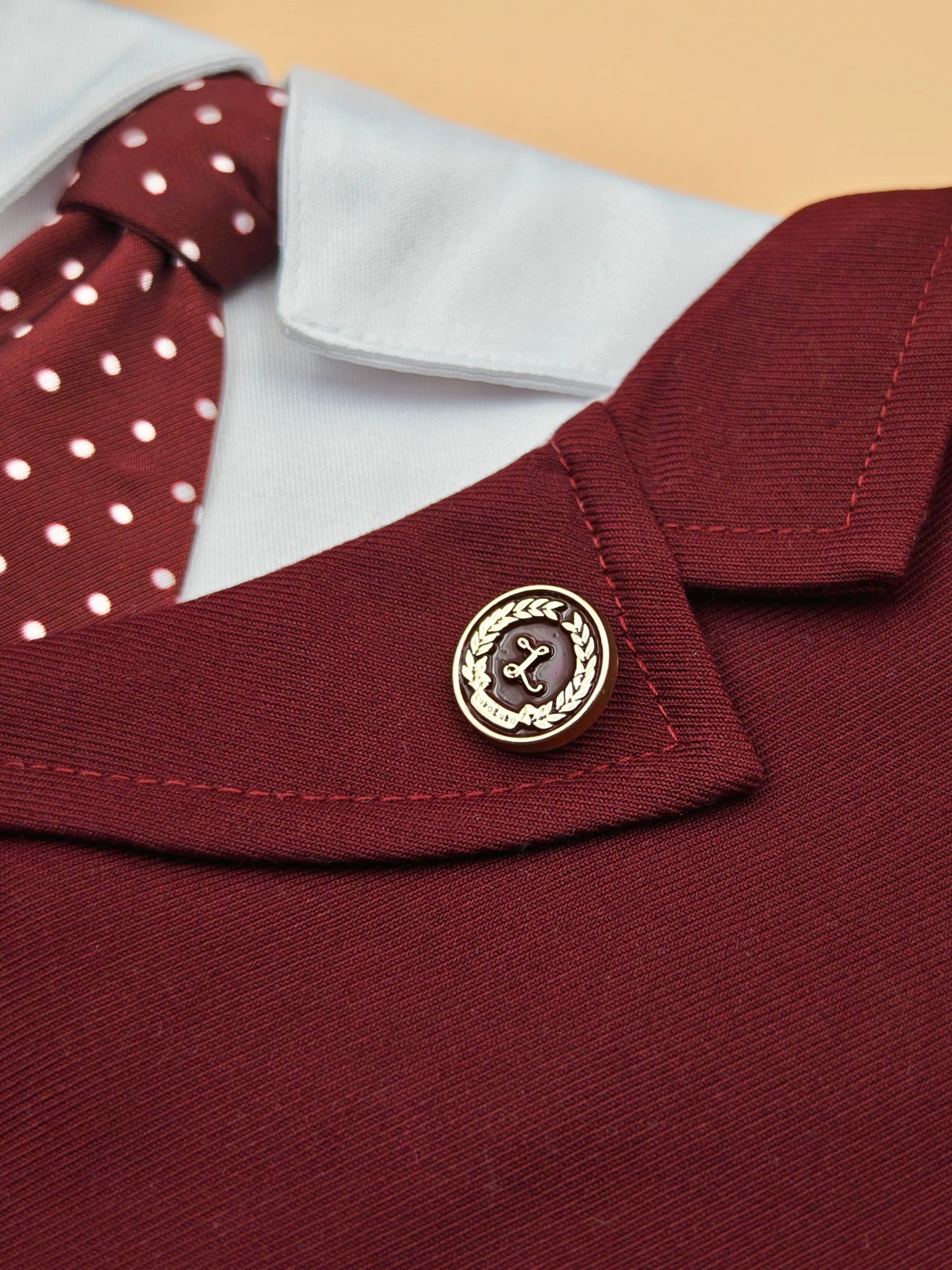 Windsor – Burgundy Pet Suit for Dogs & Cats | Elegant Outfit