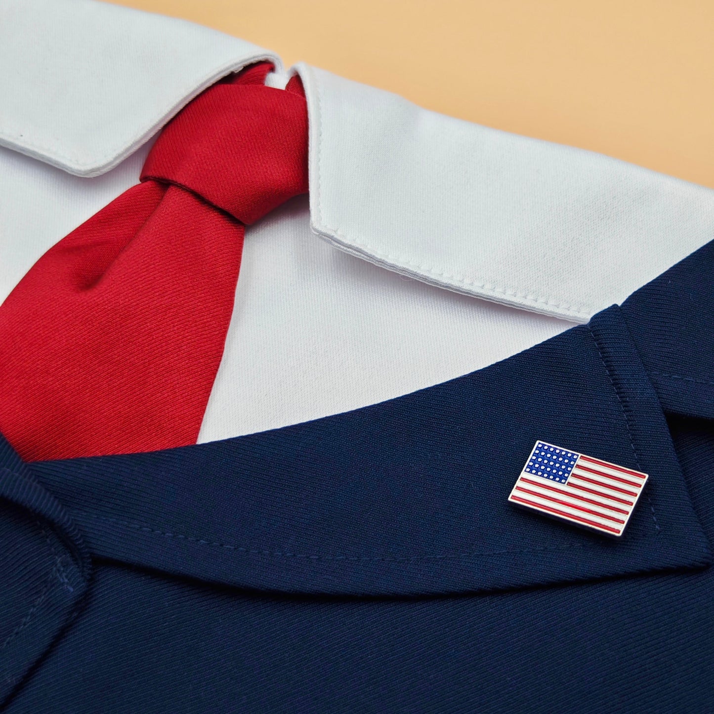 President – Red Tie Pet Suit for Dogs & Cats | Formal Wear