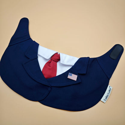 President – Red Tie Pet Suit for Dogs & Cats | Formal Wear