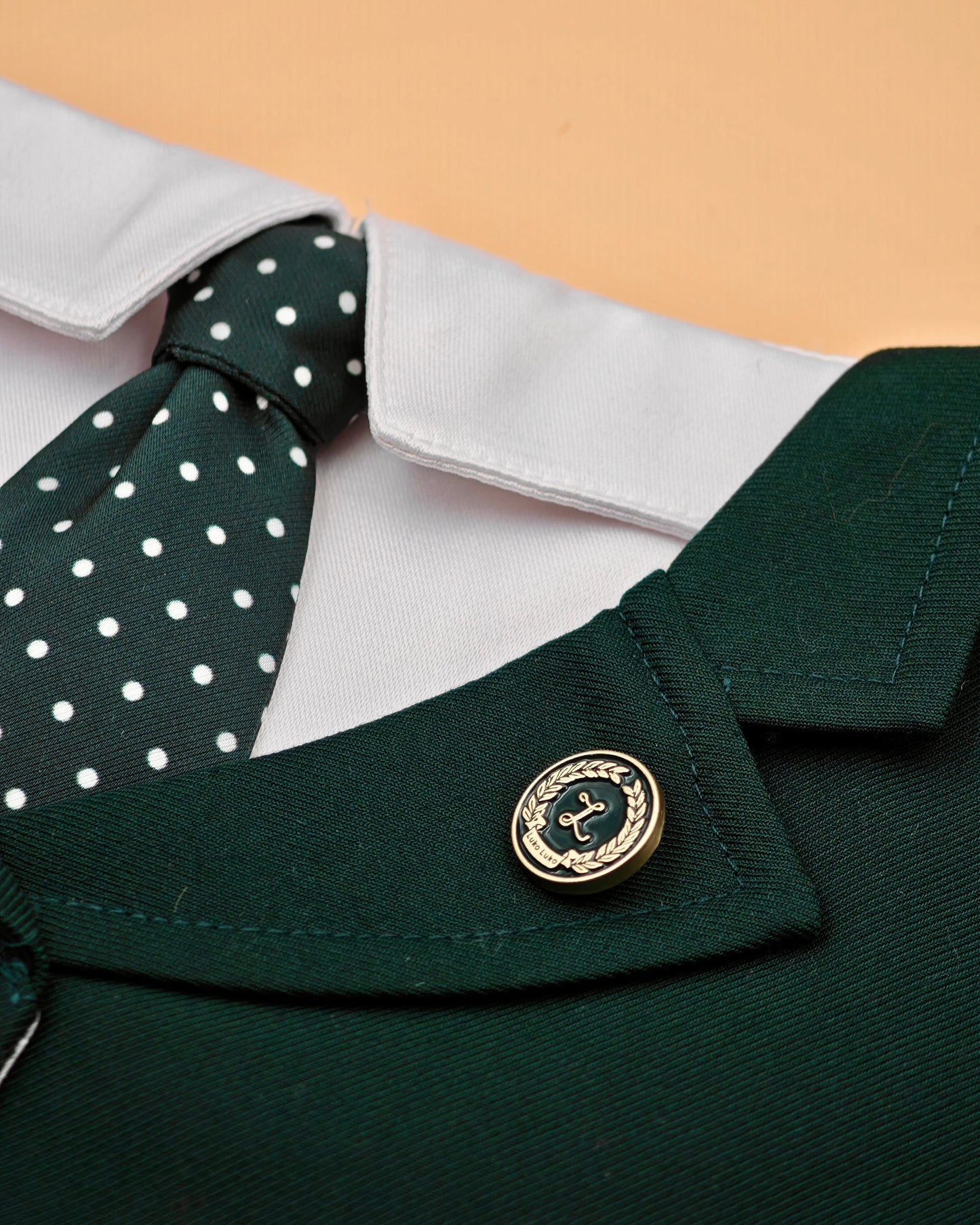 green suit cloth bandana for dog cat