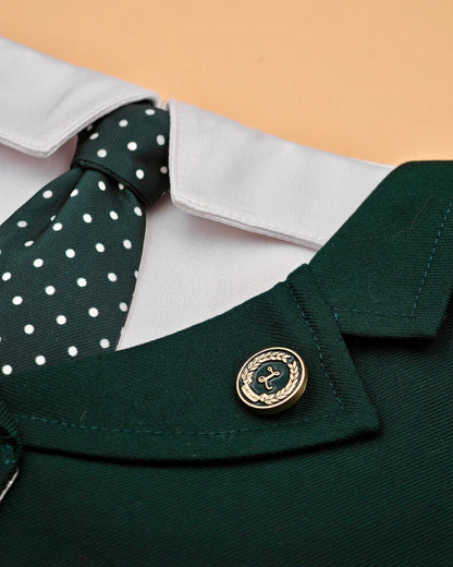 green suit cloth bandana for dog cat